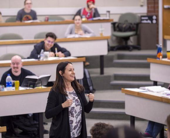 Law Professor Rachael Salcido teaches class at the McGeorge School of Law